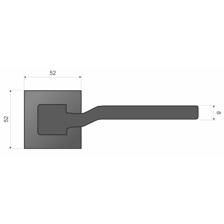 BALI SLIM KBLA S 700 Klamka Na Rozecie Kwadratowej Infinity Line Chrom